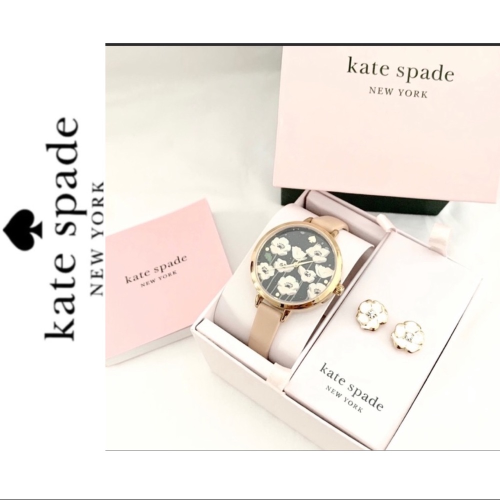 Nwt Kate spade set Holland watch and earrings